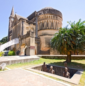 Ancienne place du marché aux esclaves dans la capitale de Zanzibar